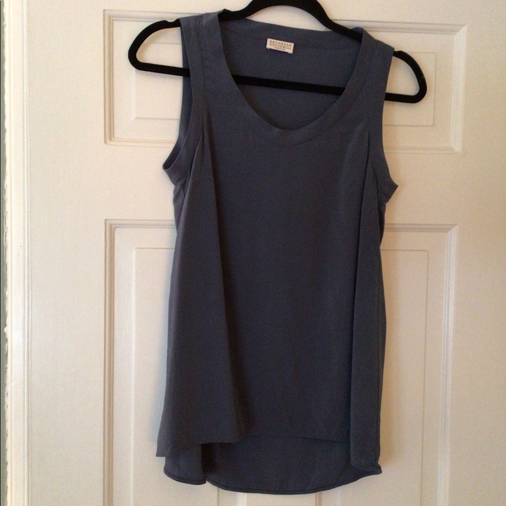 Brunello Cucinelli sleeveless silk top